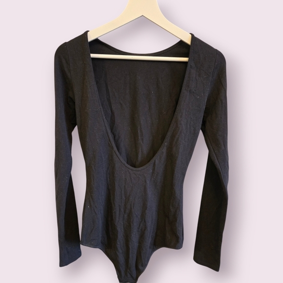 NWOT ARITZIA Community Smithers Black Long Sleeve Bodysuit - Picture 6 of 9